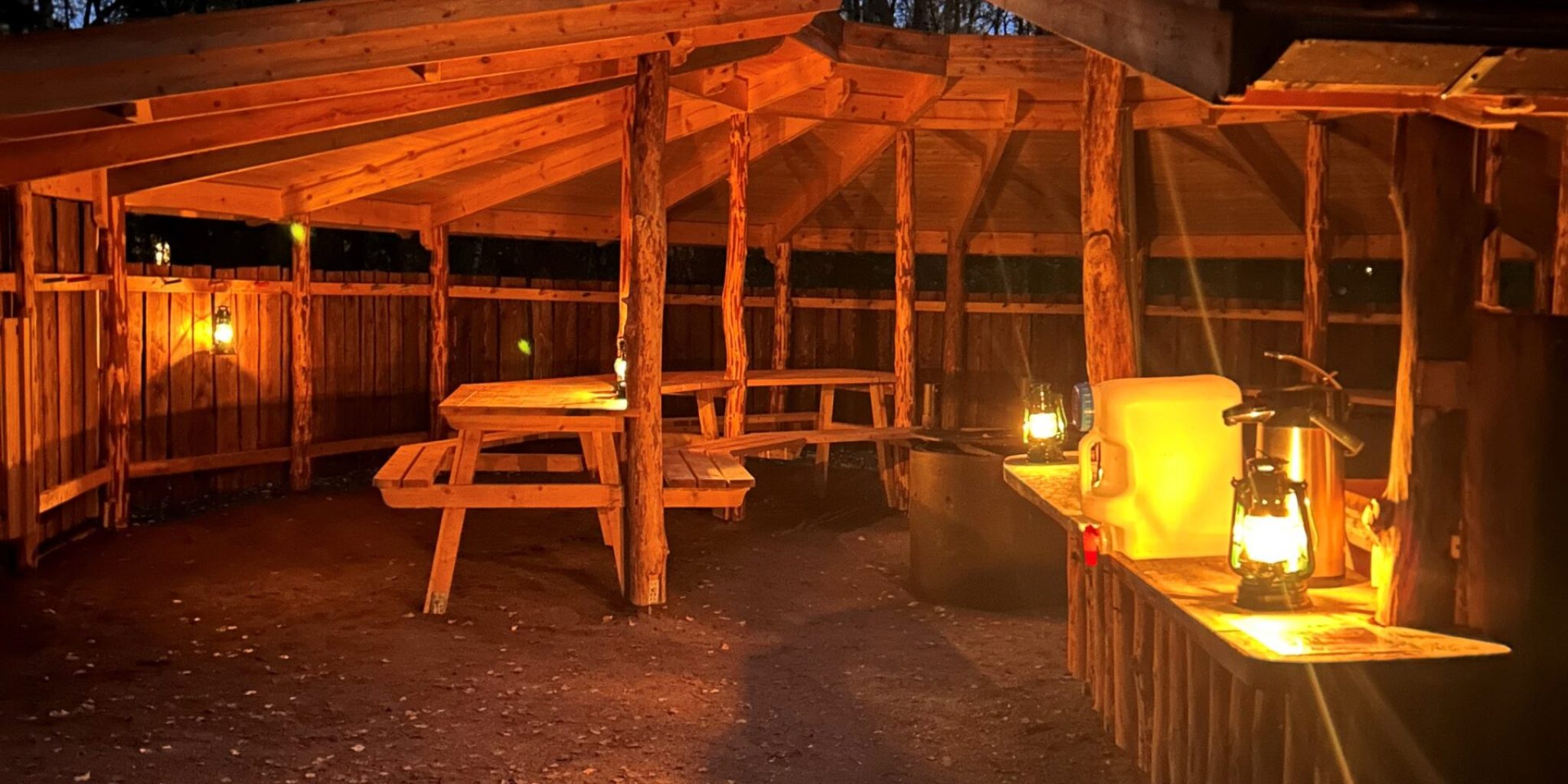 Utematlagningsplatsen lyktor